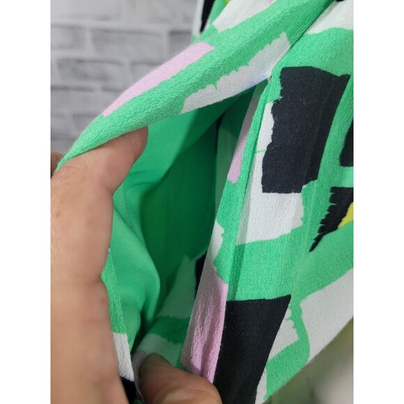 Corey Lynn Calter Anthropologie Side Cut Out Abstract Midi Dress Size Large - Picture 4 of 8